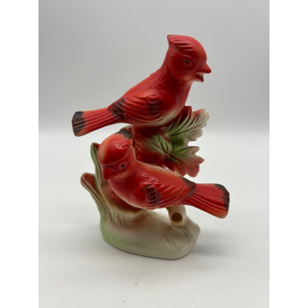 Vintage Relco Japan Red Cardinals Figurine 4.5" x 3.5"